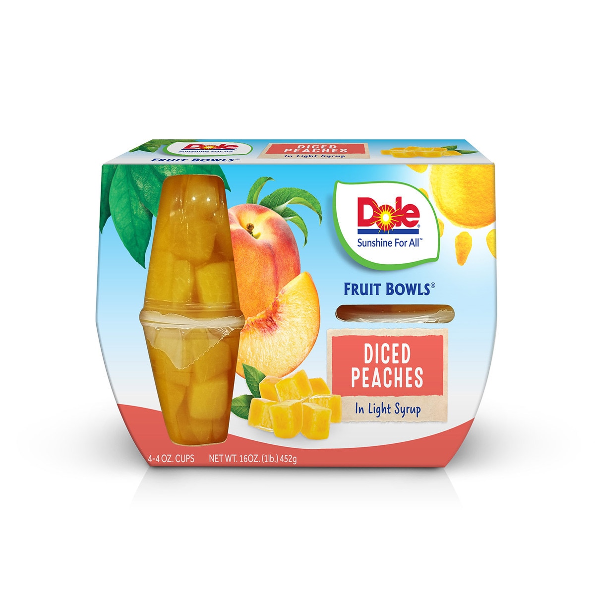 Dole 복숭아 과일컵 113g x 16 / 최소구매 2