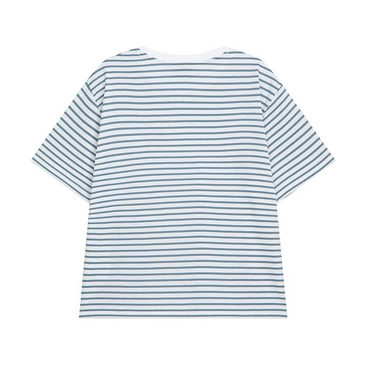 컬럼비아 여성 스트라이프 티셔츠 - 블루, S