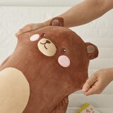 알러텍트 극세사 동물 바디 쿠션 - 곰