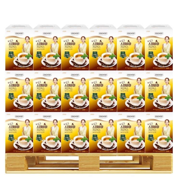 펄세스제로윗 마일드스테비아커피믹스 250ct x 90 펄세스제로윗 마일드스테비아커피믹스 250ct x 90