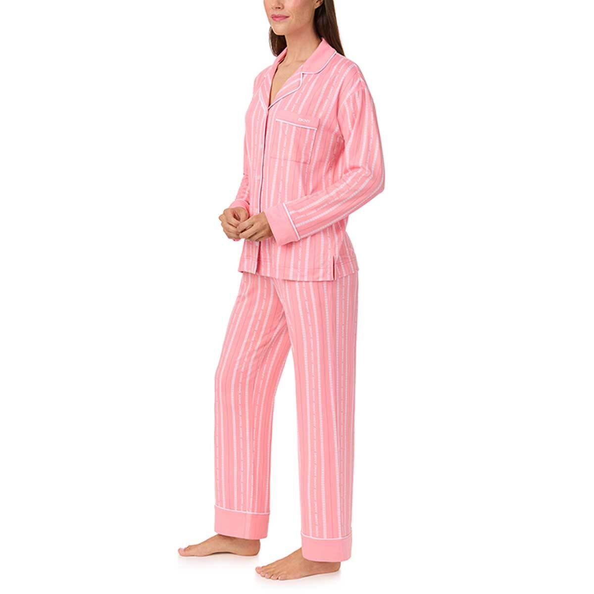 DKNY 여성 소프트 코지 파자마 세트 - 핑크 DKNY 여성 소프트 코지 파자마 세트 - 핑크