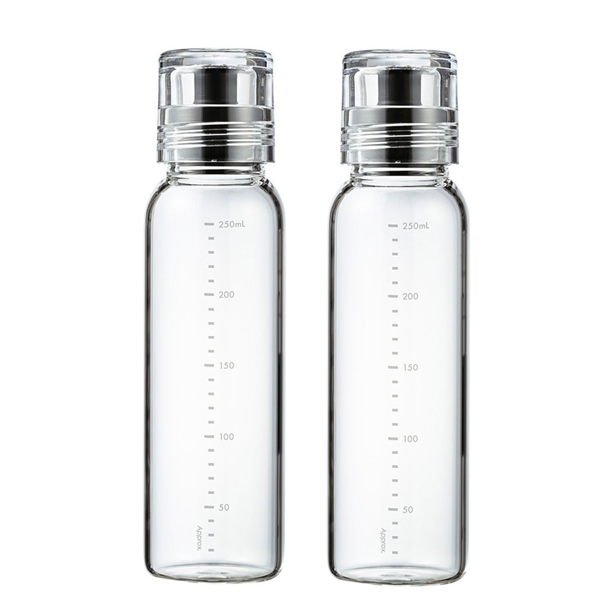 하리오 드레싱 보틀 세트 250ml 2PK - 블랙