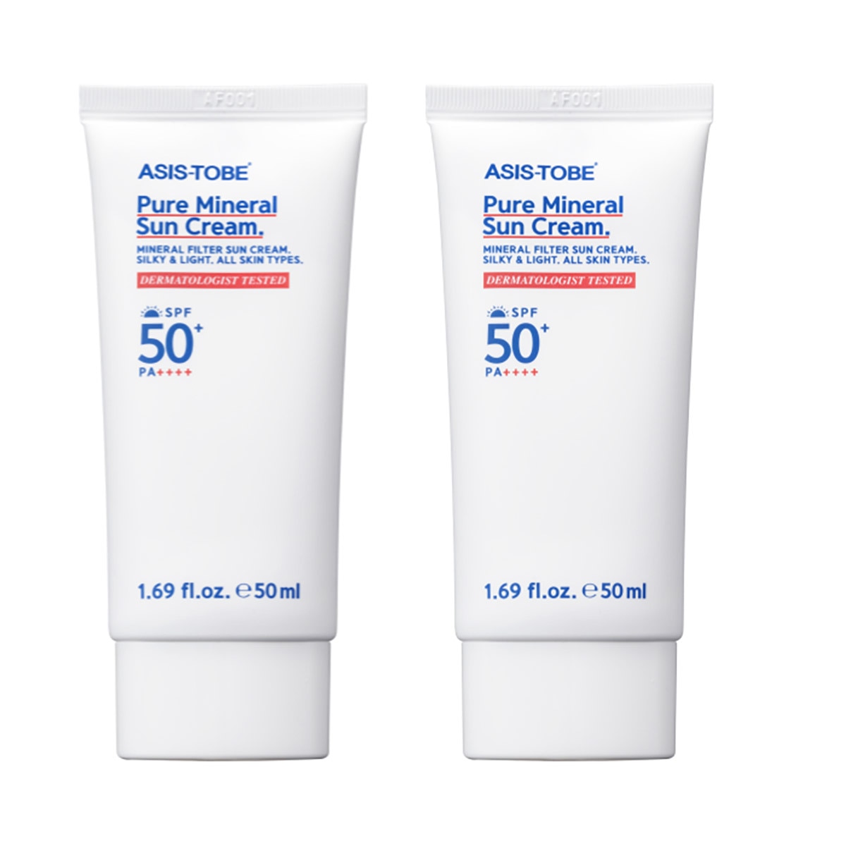 애즈이즈투비 퓨어 미네랄 선크림 50ml x 2