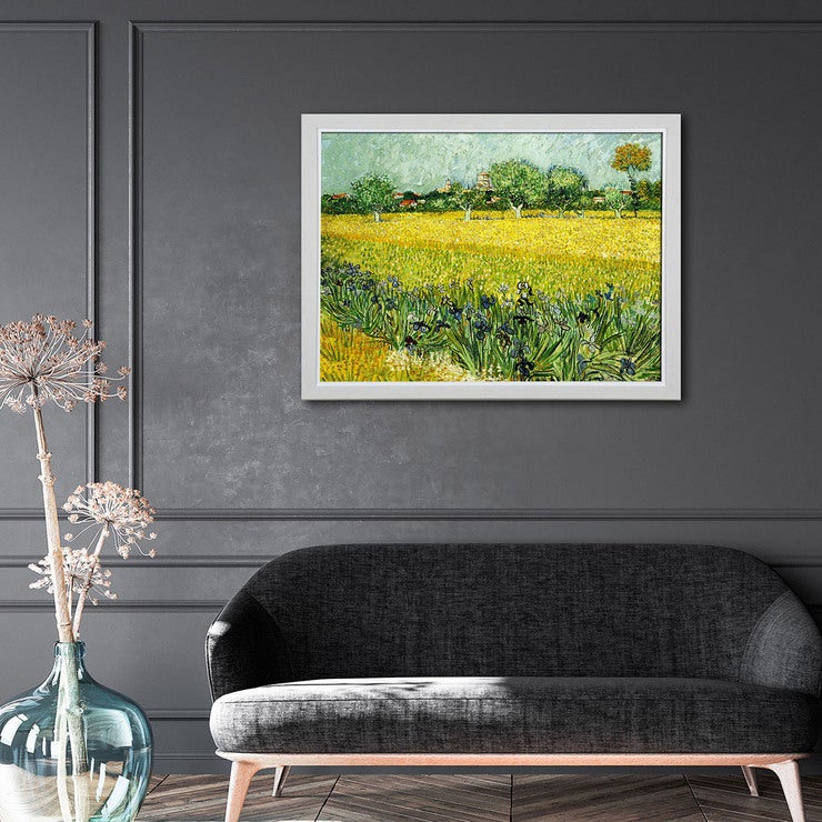 지클레 명화 110 x 86cm - 고흐, 아이리스가 있는 아를의 풍경 지클레 명화 110 x 86cm - 고흐, 아이리스가 있는 아를의 풍경