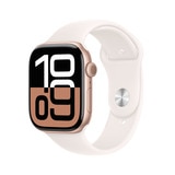 Apple 워치 10 46mm 로즈골드 라이트 블러시 스포츠 밴드 - S/M