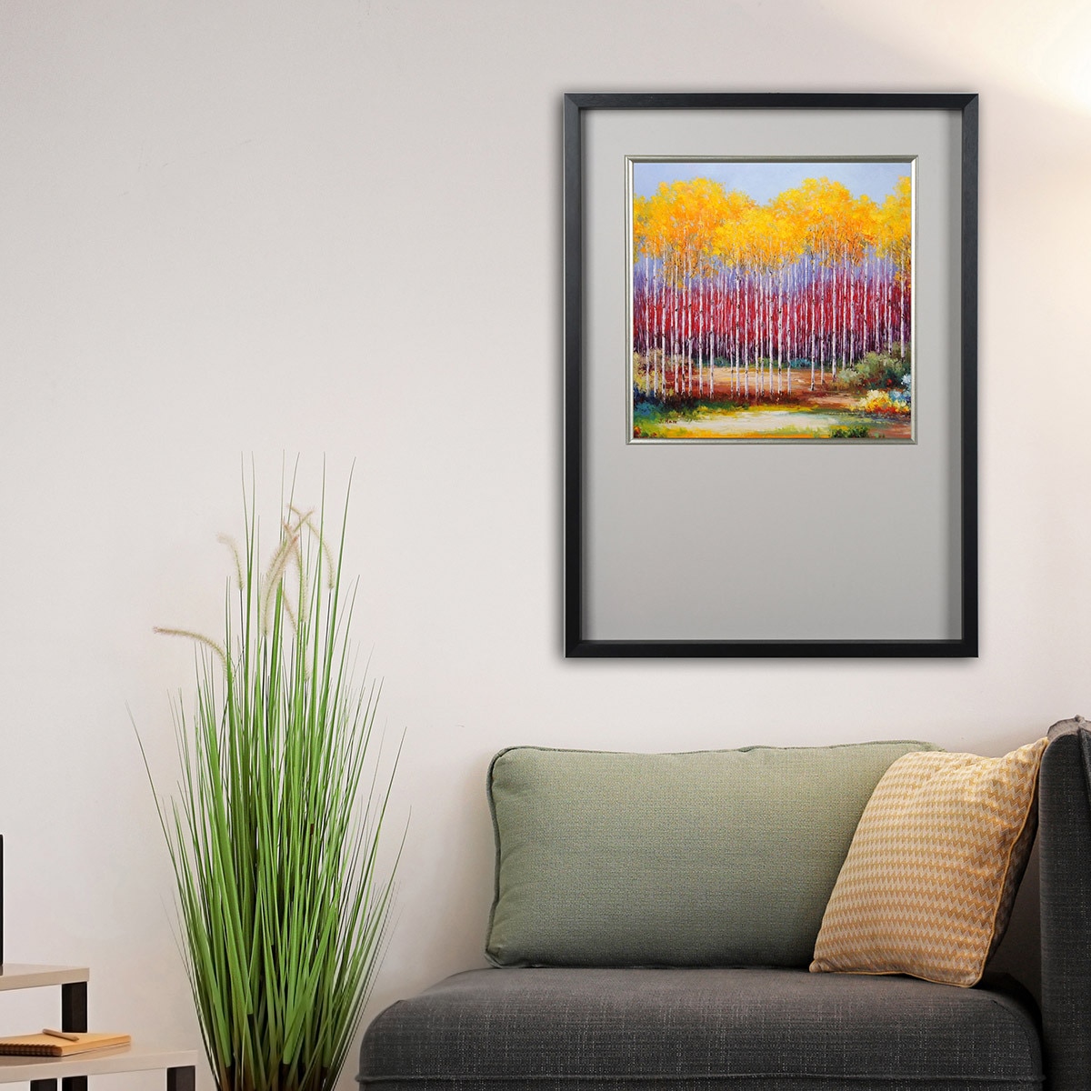 지클레 아트포스터 56x80cm - 환상의 자작나무 숲 II