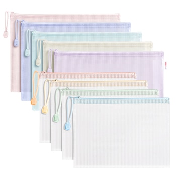 델리 파스텔 다용도 메쉬 파우치A4(10입)+A5(8입) 델리 파스텔 다용도 메쉬 파우치A4(10입)+A5(8입)