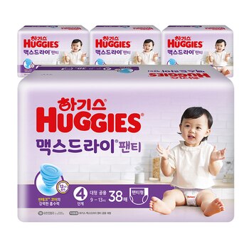 하기스 맥스드라이 팬티형  4단계  152개