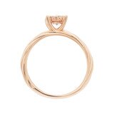 총 0.25 캐럿 다이아몬드 반지 14K - 샤론, 로즈골드