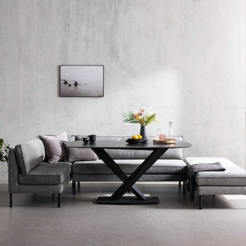 하낙스 세라믹 6인 식탁 세트