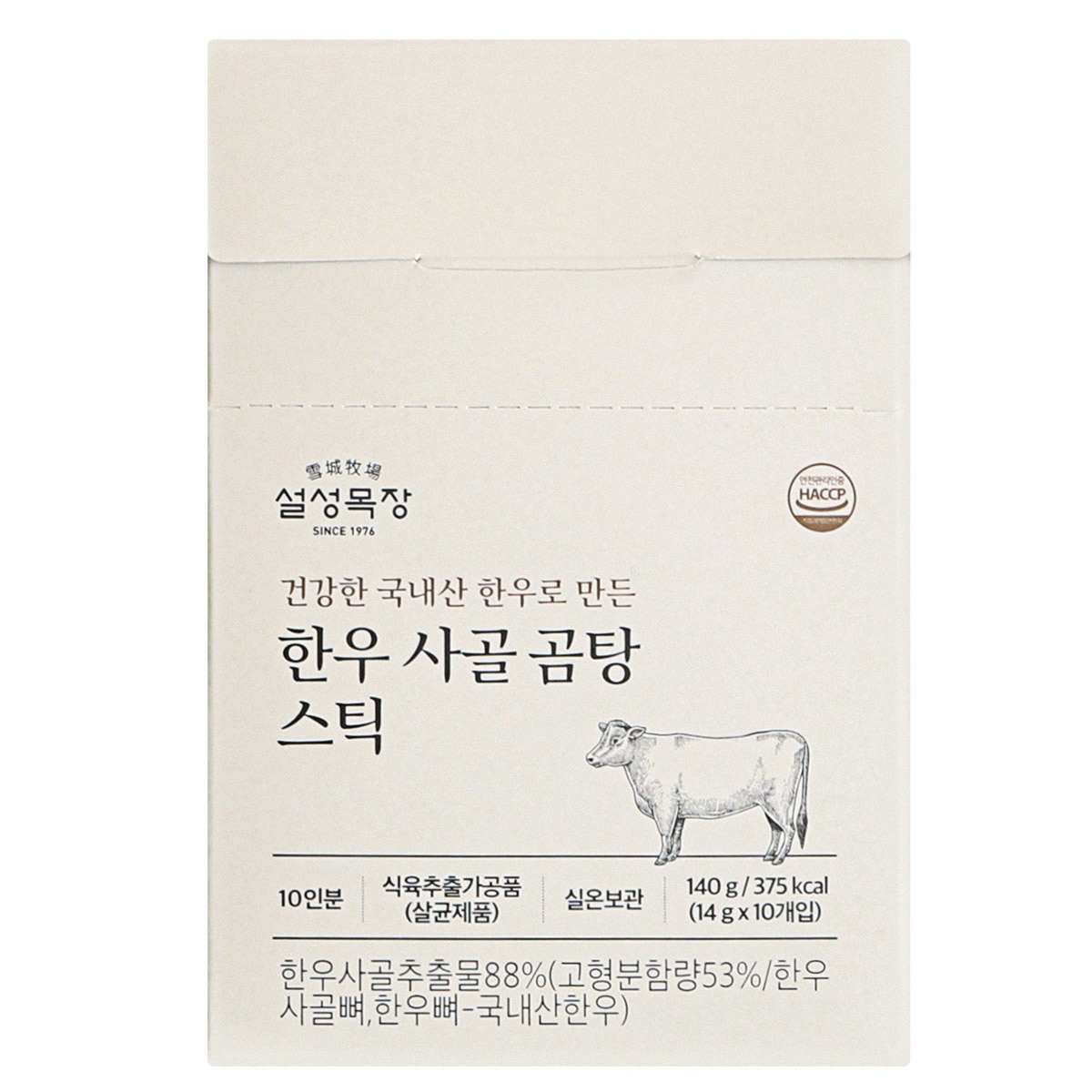 설성목장한우사골 곰탕 스틱 14g x 10 x 4
