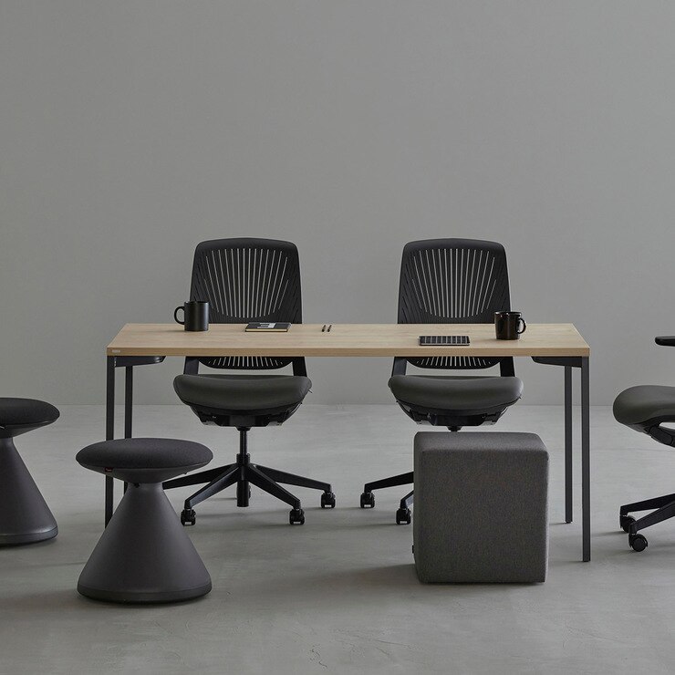 데스커 베이직 데스크 1600 x 800 메이플+블랙 코스트코 코리아