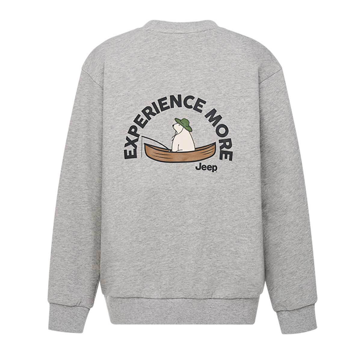 지프 키즈 베이직 로고 크루넥 - 멜란지그레이 지프 키즈 베이직 로고 크루넥 - 멜란지그레이