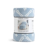 Casual Living 소프트 극세사 담요 152x177cm - 블루