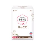 좋은느낌 좋은순면 슬림날개 중형 36개 x 4팩