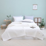 April At Home 앤더슨 양모 워싱 스프레드 - 퀸, 화이트