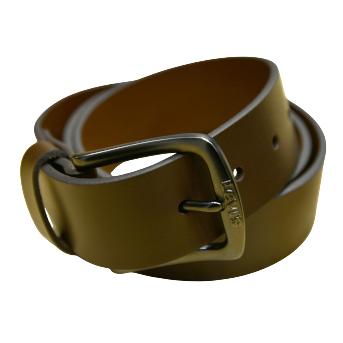 리바이스 남성 소가죽 벨트 - 브라운, 34