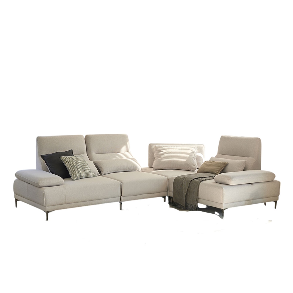 핸슨 빈스 코너형 패브릭 소파 5인 핸슨 빈스 코너형 패브릭 소파 5인