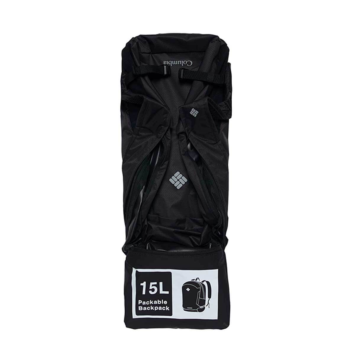 컬럼비아 패커블 백팩 15L - 블랙