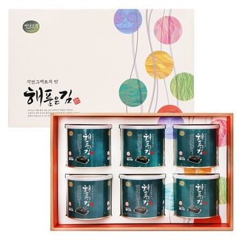 바다소리 해품은 김 6캔 선물세트