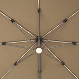 앳레저 LED 캔틸레버 우산 지름 3.97m,베이지