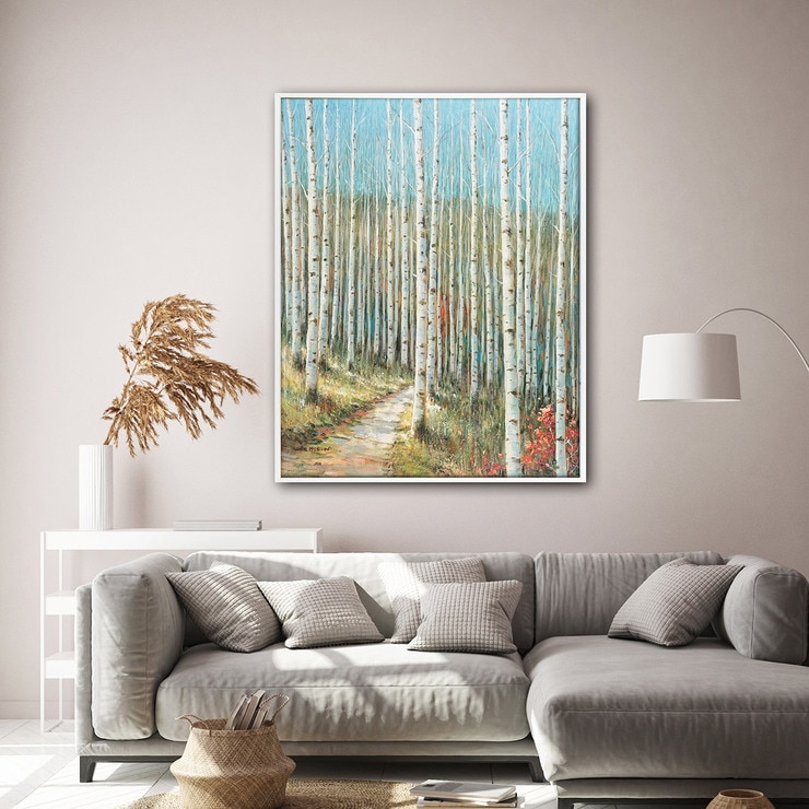 지클레 그림 액자 (80 x 60cm 또는 60 x 80cm) - 자작나무 숲길