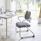 듀오백 팔걸이 학생 의자