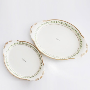 시라쿠스 블루 로렐 리프 트레이 2종(중+대)