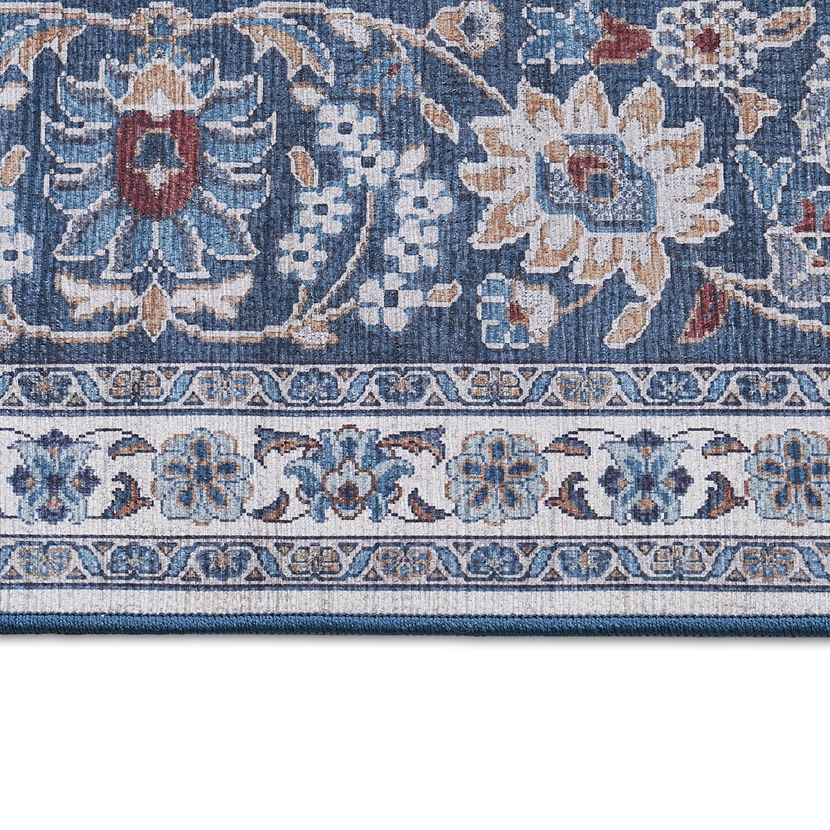 Wyatt&Ash 워셔블 러그 & 러너 세트 - 블루 Wyatt&Ash 워셔블 러그 & 러너 세트 - 블루