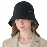 안드레아 바나 여성 울모자 - 블랙