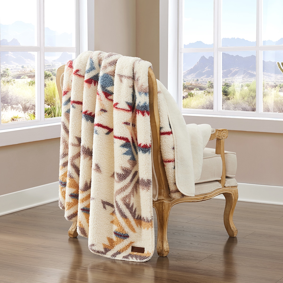 Pendleton 셔파 담요 127x177cm - 화이트쇼어(앤틱화이트)
