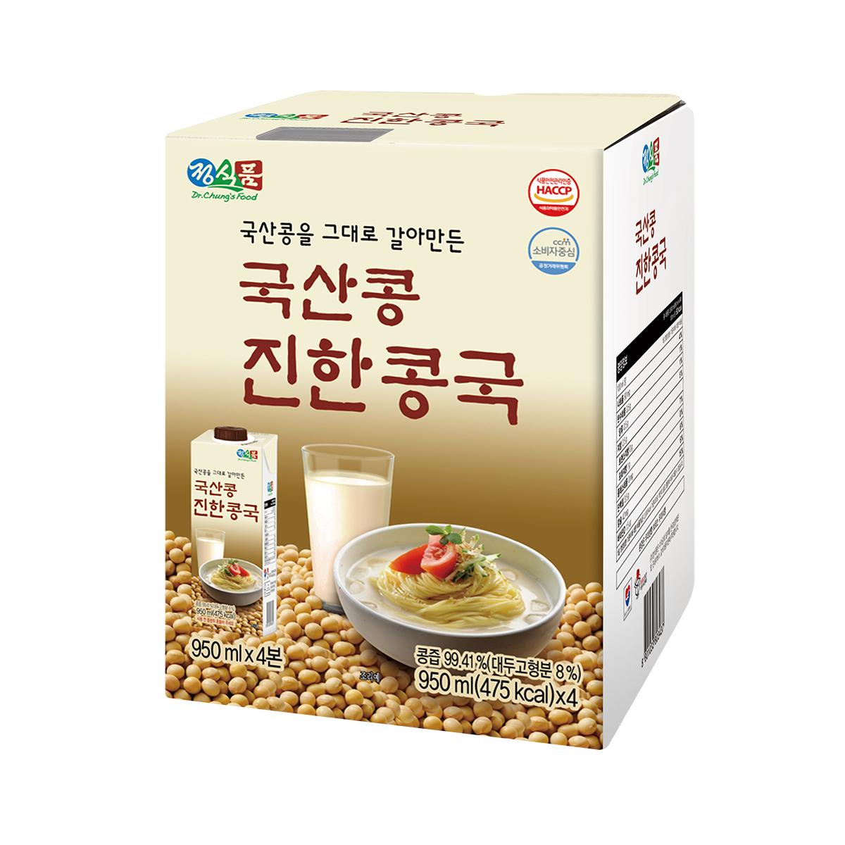 정식품 국산콩 진한 콩국950ML X 4 정식품 국산콩 진한 콩국950ML X 4