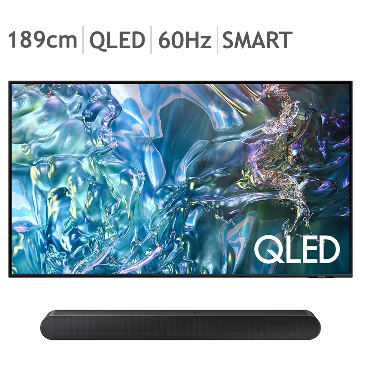 삼성 QLED TV KQ75QD60 189cm (75) + S50B - 벽걸이형