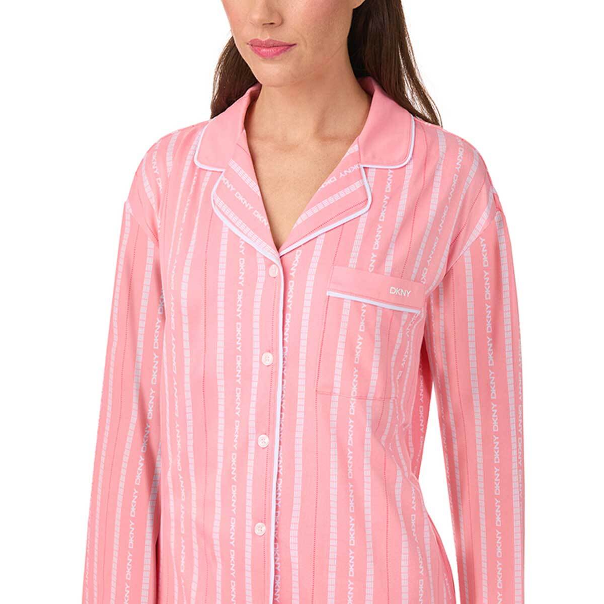 DKNY 여성 소프트 코지 파자마 세트 - 핑크 DKNY 여성 소프트 코지 파자마 세트 - 핑크