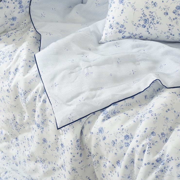 에이프릴앳홈 모달 인견 사계절 담요 120x150cm - 블루