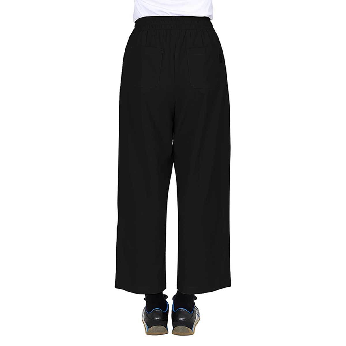 케네스콜 여성 나일론 밴딩 팬츠 - 블랙