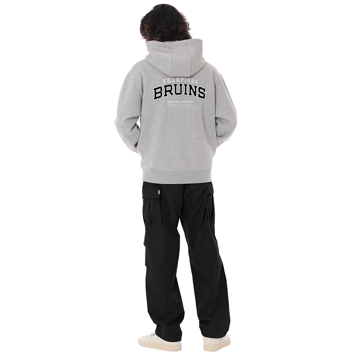 UCLA 남성 플리스 후드 집업 - 멜란지그레이 UCLA 남성 플리스 후드 집업 - 멜란지그레이