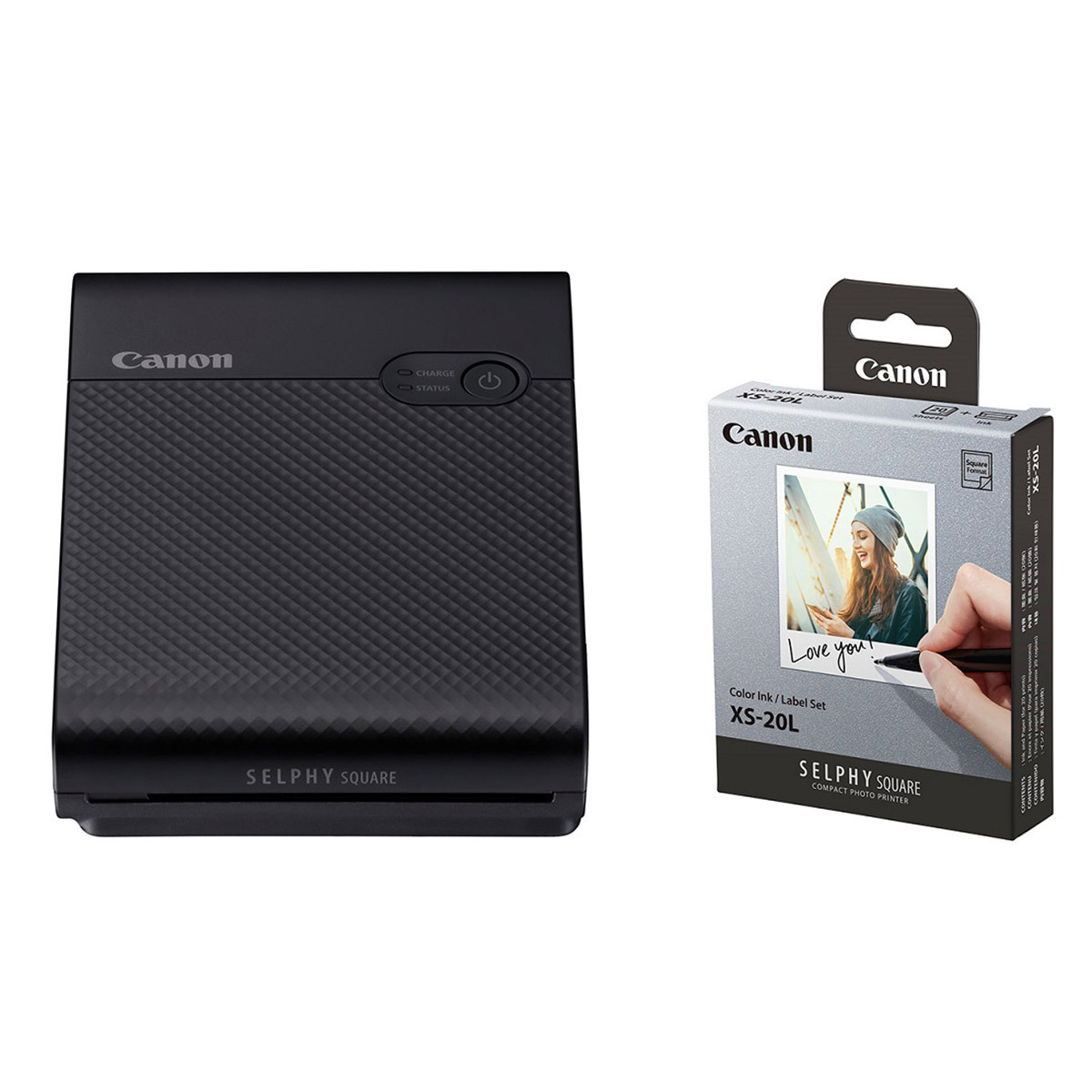 캐논 컴팩트 포토프린터 QX10 & 인화지 XS-20L 세트 - 블랙