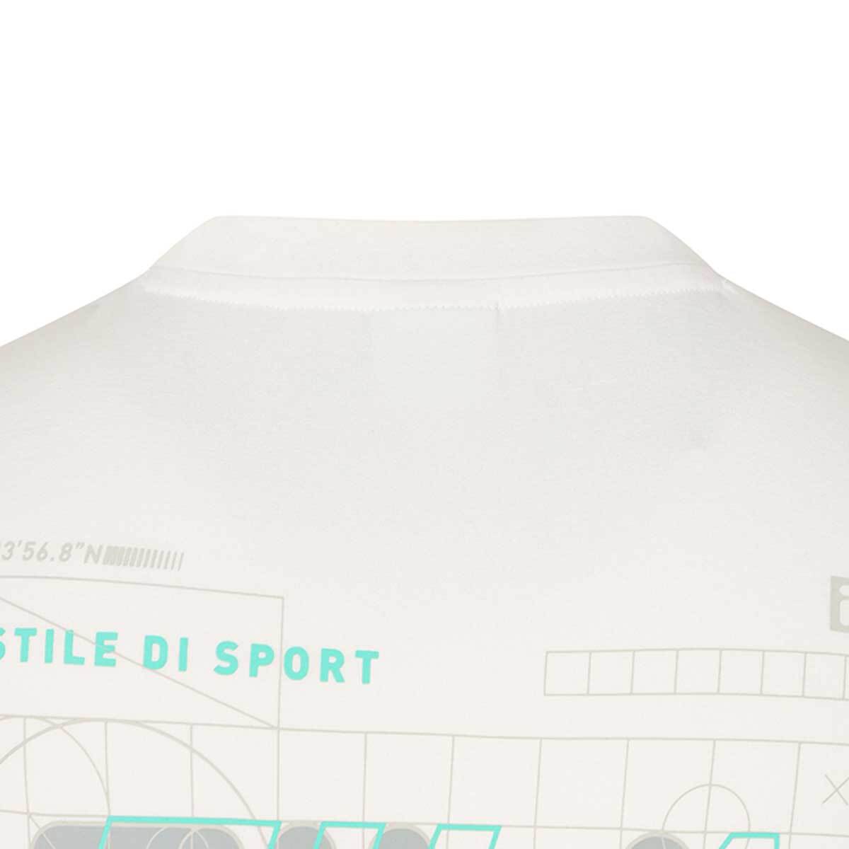 휠라 남성 기능성 반소매 티셔츠 - 오프화이트