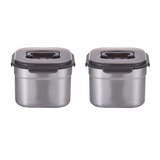 키친플라워 스테인리스 스틸 저장용기 5.9L 2PK