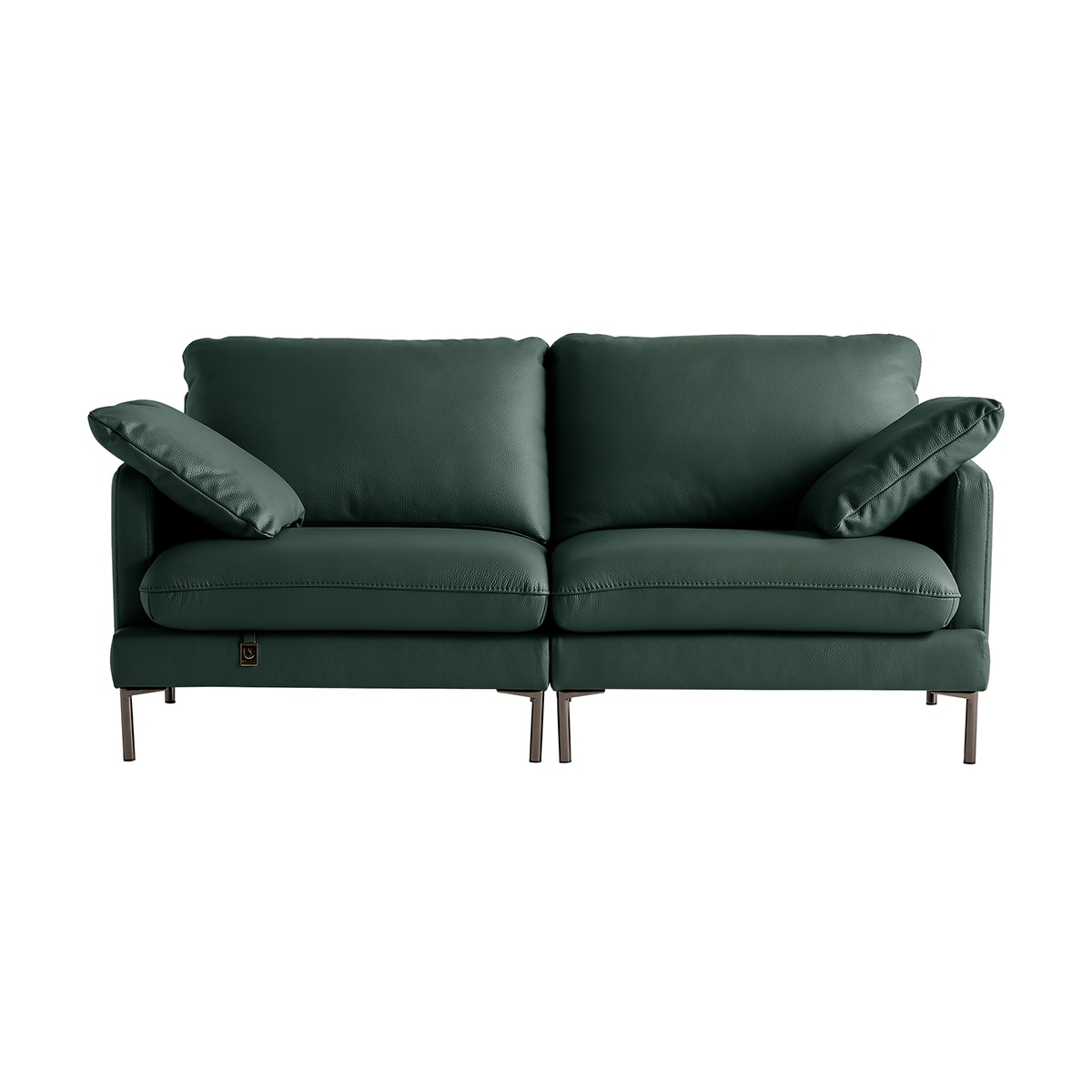 다우닝 코지 전체천연가죽 소파 3인