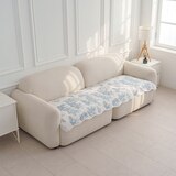 플로티나 뜨왈 순면 소파패드 70x180cm - 화이트블루