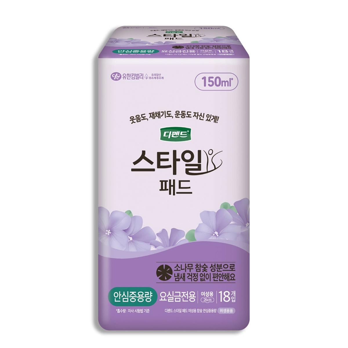 디펜드 스타일 패드 참숯 안심중용량 18매 x 4