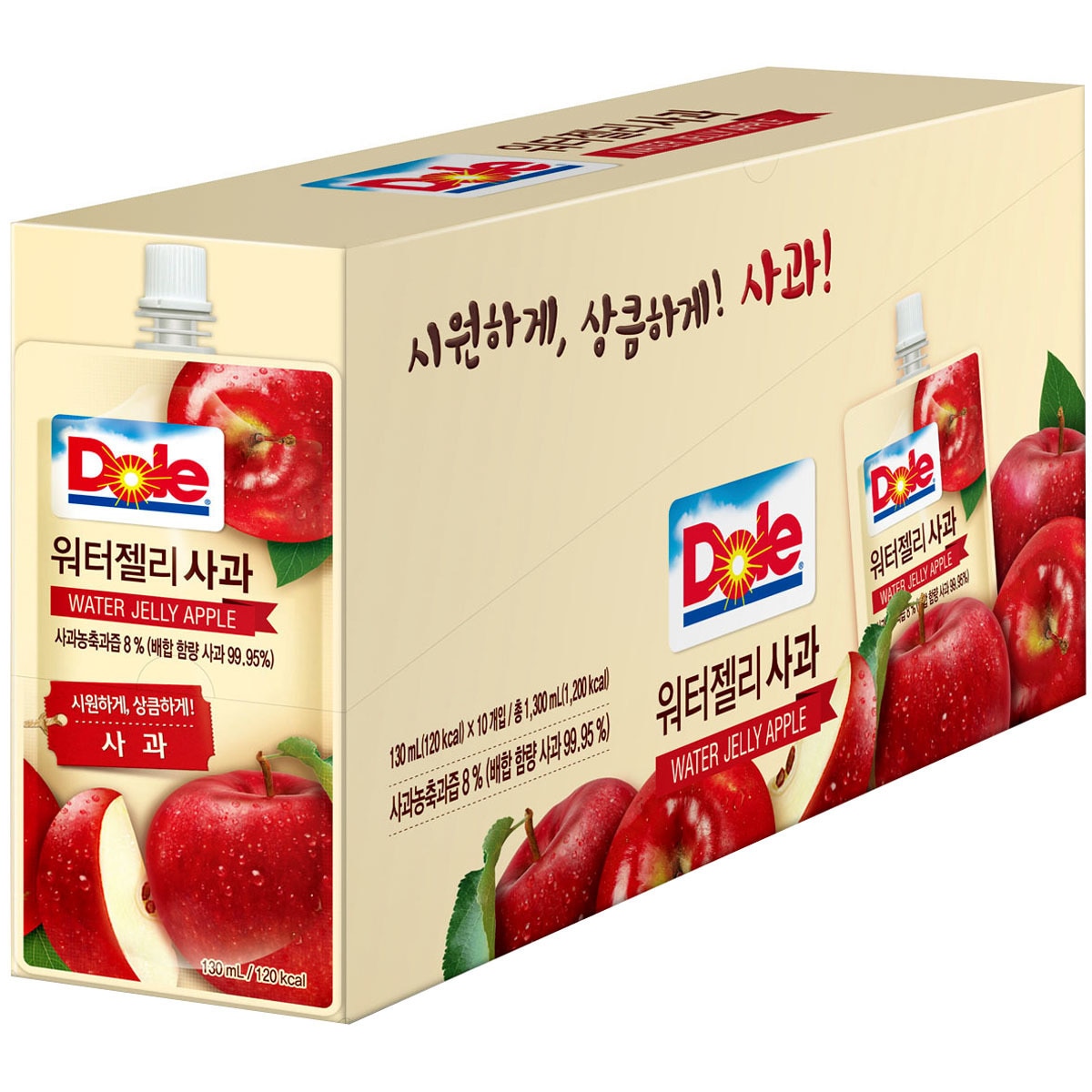 DOLE 워터젤리 사과맛 130ml x 20개