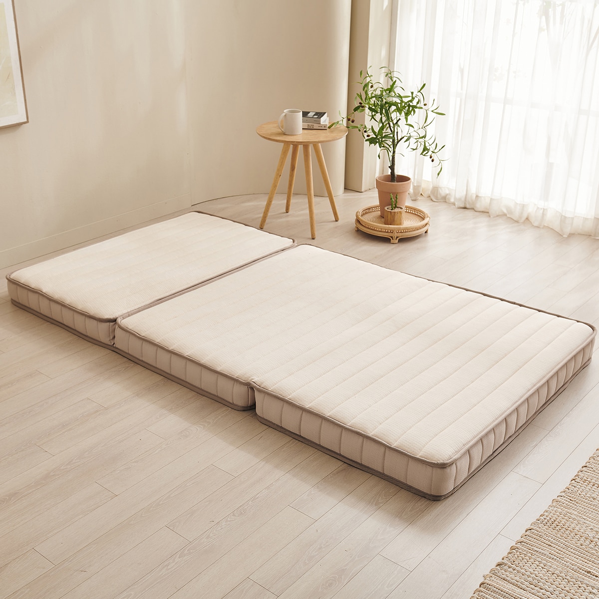 베드리움 독립스프링 3단 접이식 매트리스-슈퍼싱글