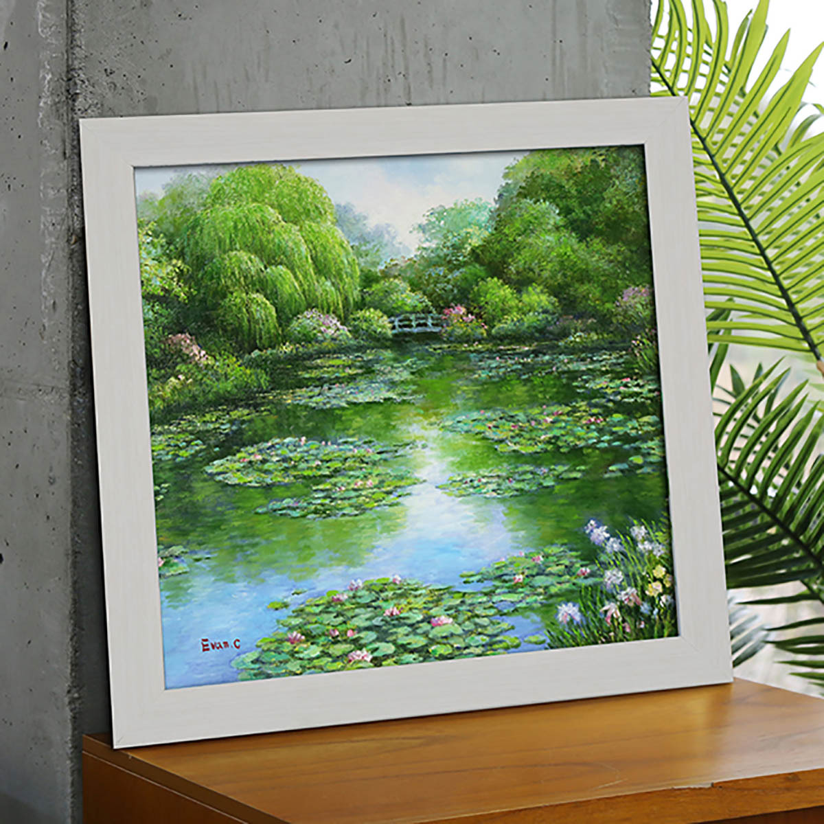 지클레 정방형 명화 47.5 x 47.5cm - 지베르니의 연못