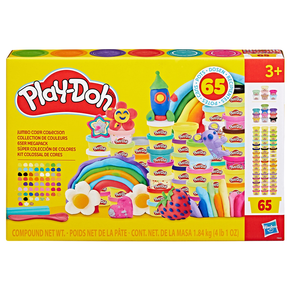 플레이도 점보 컬러 컬렉션 65캔 플레이도 점보 컬러 컬렉션 65캔