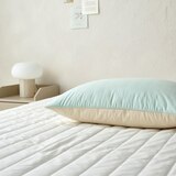 April At Home 80수 고밀도면 양면베개커버 2P 50 x 70cm - 민트+베이지