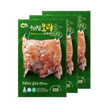 다향오리 우리땅 훈제오리 슬라이스 500g x 3 다향오리 우리땅 훈제오리 슬라이스 500g x 3