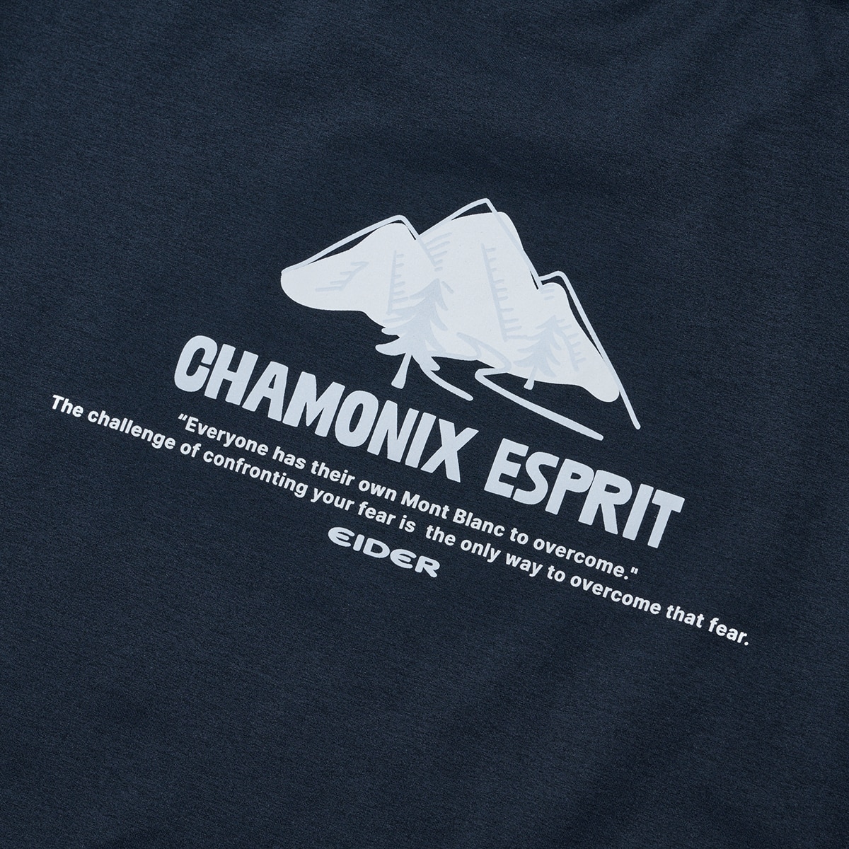 아이더 남성 스트레치 반팔 티셔츠 - 다크네이비